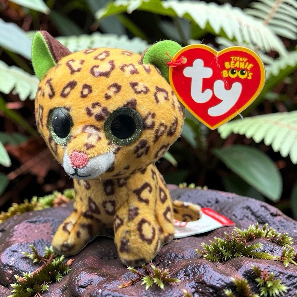NWT 2017 TY McDonald's Happy Meal Teenie Beanie Boo FRECKLES Leopard Bio Tag A72